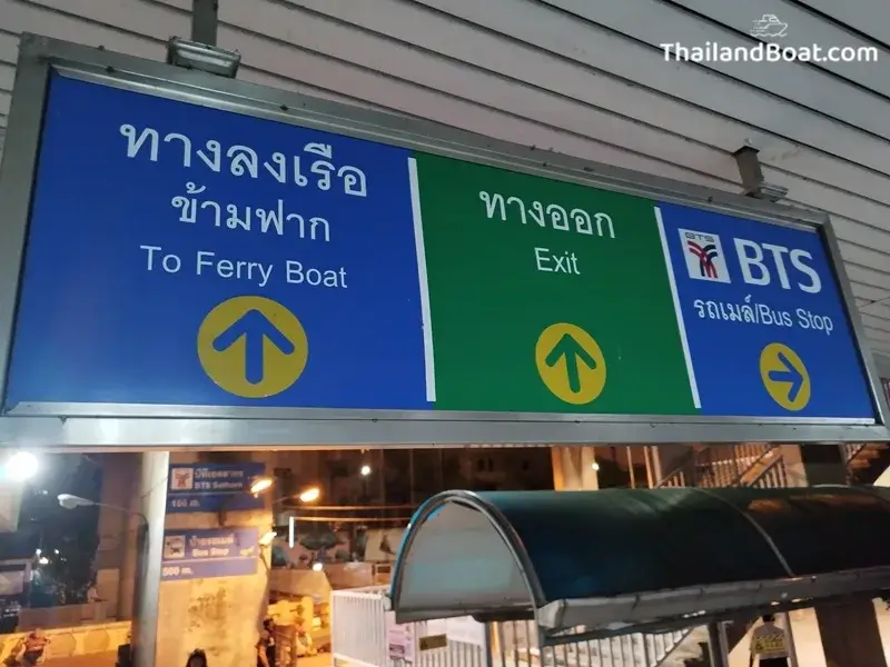 Sathorn Pier for cross-river ferry
